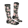 thumbnail image 3 of Fotbe Rose Flowers print Women's Men's Novelty Crew Socks Cotton Socks Knee High Socks for Walking,Running,Nurses,Pregnancy, 3 of 8