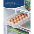thumbnail image 5 of Skywin Refrigerator Egg Drawer - 3 Pack Snap-on Egg Holder for Refrigerator Organizes and Protects Eggs - Adjustable and Space Saving Egg Storage Container For Refrigerator, 5 of 9