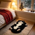 thumbnail image 5 of Cute Cat Shaped Plush Area Rug 15.75" x 23.62", Soft Polyester Non-Slip Decorative Floor Mat, Washable Novelty Pet-Themed Carpet for Bedroom Bathroom Entryway Home Decor, 5 of 6