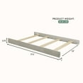 thumbnail image 2 of Evolur Convertible Crib Wooden Full Size Bed Rail, Light Ash, 2 of 6