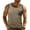 Khaki, variant on Men's Summer Sleeveless Tops Solid Color Pocket Tank Top Sports Training Shirts with Patch Pocket