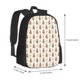 thumbnail image 3 of Vsdgher Cute Carrot Print Print Backpack for Women Men School Bookbag with Laptop Compartment for College Work Travel, Simple Fashion Casual Daypack, Fit 15" Laptop, 3 of 8