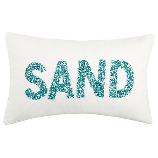 Peking Handicraft 24HRS2115C20OB Coussin Perlé de Sable 12 x 20 Po, Turquoise