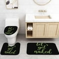 thumbnail image 4 of 4PC Funny Get Naked Shower Curtain Sets Bathroom Decor with Rugs, Non-Slip Rug,Toilet Lid Cover, 4 of 6