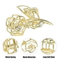 thumbnail image 4 of 1pc Metal Hair Claws Hair Clips Hair Barrettes for Women Gold Tone 4.45''x2.32''x1.18'', 4 of 7
