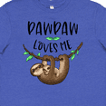 thumbnail image 4 of Inktastic Pawpaw Loves Me Cute Sloth and Baby Youth T-Shirt, 4 of 5