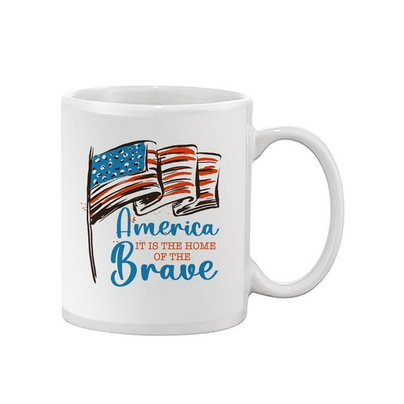 America Home Of The Brave Mug - Smartprints Designs,
