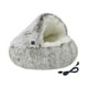 thumbnail image 4 of Cama calefactada para gatos, cama cálida para perros, almohadilla térmica, cueva, suministros para mascotas, gatos y perros, casa cálida para dormir, Marrón, 4 of 8