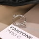 thumbnail image 5 of Anillo de ansiedad con cuentas para mujer, anillo de cuentas, anillo de ansiedad, gira libremente, anillos para aliviar el estrés para regalo, 5 of 5