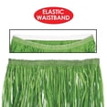thumbnail image 4 of Beistle Adult Size Short Green Paper Grass Hula Skirt Luau Costume Accessory, One, 4 of 7