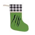 thumbnail image 2 of Effete Feline Claw Marks Scratch Christmas Stocking, 2 of 4