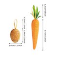 thumbnail image 3 of Easter Egg And Carrot Foam Hanging Decorations Glitter DIY Craft For Home Party Spring Celebration, 3 of 8