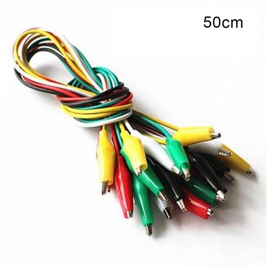 EgalBest Cleqee P1025 10pcs Alligator Clips Electrical DIY Test Leads Alligator Double-Ended Test Jumper Wire EgalBest Cleqee P1025 10pcs Alligator Clips Electrical DIY Test Leads Alligator Double-Ended Test Jumper Wire