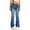 Light Blue, variant on Girl's Flared Jeans Vintage Cute Side Bow High Waist Slim Fit Skinny Stretchy Jeans Straight Leg Bell Bottom Denim Pants, 6-13 Years