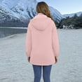 thumbnail image 4 of iOPQO Womens Puffer Jacket Parkas for Women Winter Coats for Women Puffer Womens Winter Clothes Womens Puffer Jacket with Hood Warm Clothes for Women Winter Outfits for Women Pink S, 4 of 9