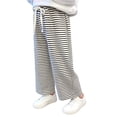 thumbnail image 3 of Swuxness Girls Wide Leg Full Length Pants Stripe Thin Draped Summer Casual Comfortable Wear, 3 of 5