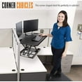 thumbnail image 4 of Stand Steady X-Elite Pro Corner Standing Desk | 40 Inch Corner Sit to Stand Desk Converter Ideal for Cubicles and L Shaped Desks! Easy Height-Adjustable and Fully Assembled!, 4 of 6