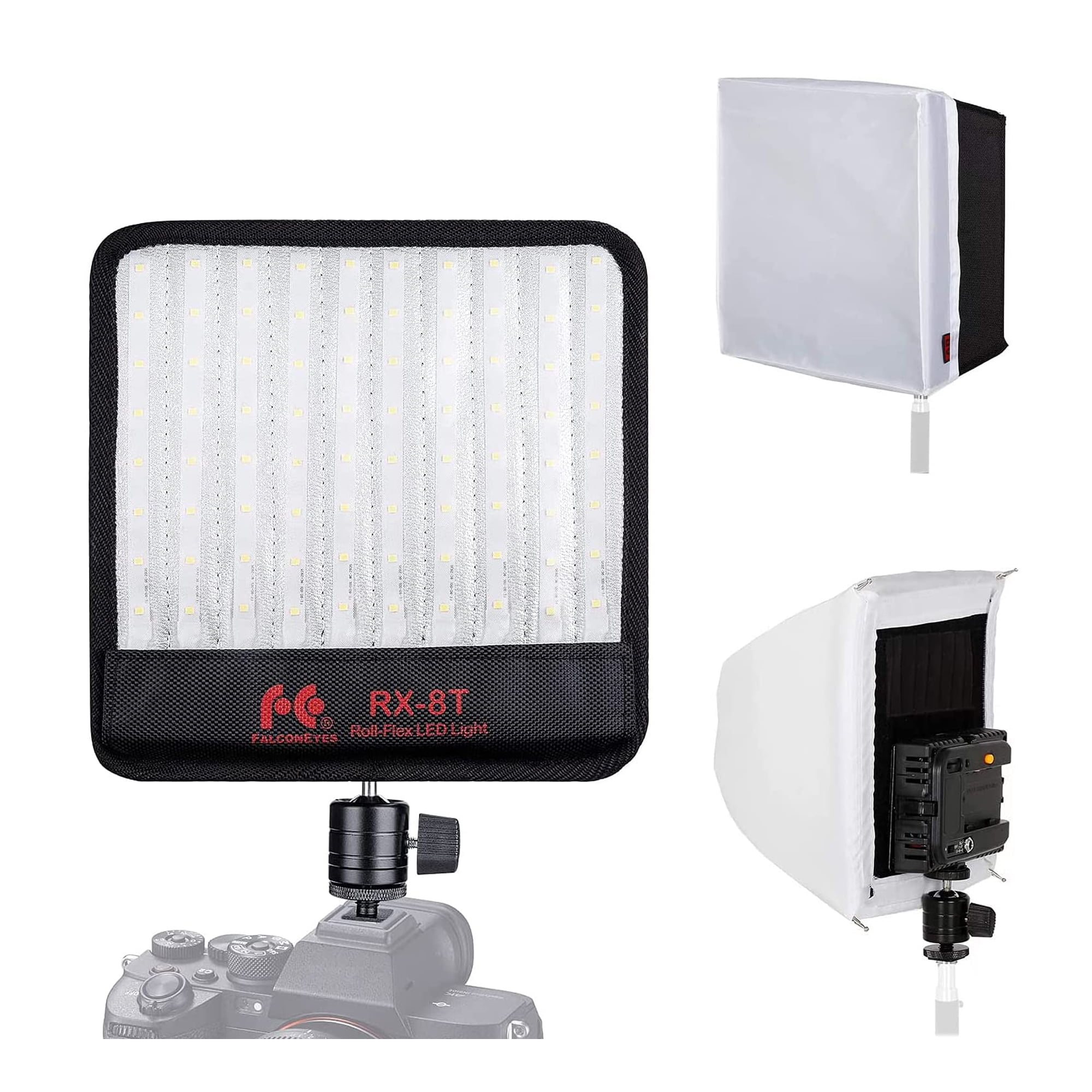 Falcon Eyes RX8T 18W Photo Light Portable LED Photo Light 90pcs Flexible LED Photo Light with