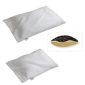 Bucky Organic Bed Pillow All Natural Buckwheat Hulls Adjustable