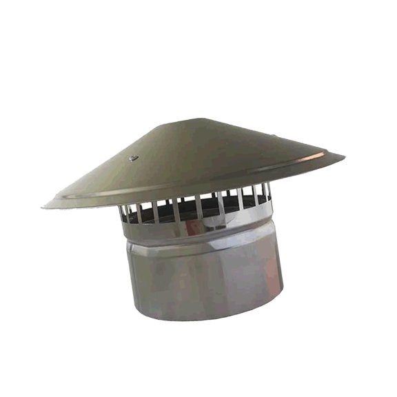 Tapa de ventilación de techo, tapa de chimenea, cubierta de chimenea, cubierta de lluvia para madera Diámetro fuera de 200 mm