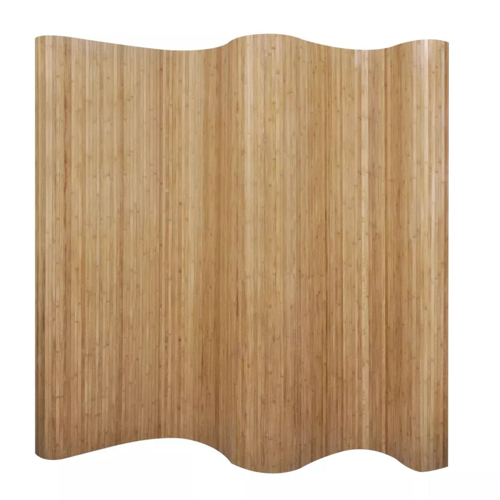 Kepooman Modern Freestanding Folding Woven Bamboo Panel Screen, Natural Kepooman Modern Freestanding Folding Woven Bamboo Panel Screen, Natural