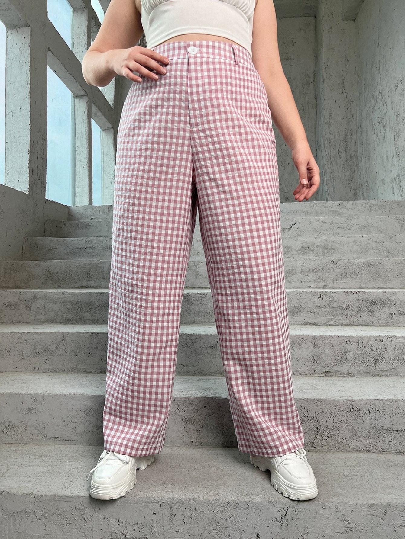 Casual Women's Plus Size High Waist 