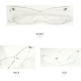 thumbnail image 4 of LAICAIW Triangle Rimless Sunglasses One Piece Colored Transparent Sunglasses For Women and Menu2026, 4 of 6