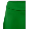 thumbnail image 3 of Doublju Women's Elastic High Waist Band Flared Midi Skirt (Plus Size Available), 3 of 4