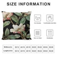 thumbnail image 5 of Vintage Floral Black White Green Cotton Linen Square Throw Waist Pillow Case Decorative Cushion Cover Pillowcase Sofa, 5 of 5