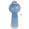 thumbnail image 3 of DecMode 21" Bubble Inspired Ombre Blue Ceramic Vase with Unique Texturing, 3 of 10