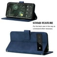 thumbnail image 5 of SaniMore for Google Pixel 6 Pro 6.7" Case Wireless Charging Support, Magnetic Flip Wallet Card Holder PU Leather Cover Built-in Kickstand & Wrist Strap Full Body Protective Shell, Darkblue, 5 of 8