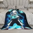 thumbnail image 5 of Undertale Sans Ultra-Soft Bed Blanket Anti-pilling Flannel Blanket Cozy Air Conditioning Blanket for Bedroom Living Room 40"x50", 5 of 9