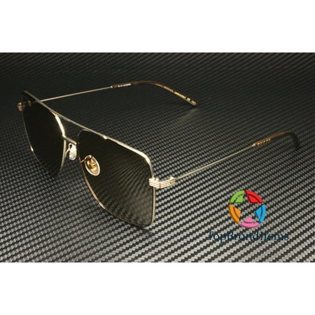 GUCCI GG1053SK 002 Pilot Gold Shiny Brown 61 mm Men's Sunglasses
