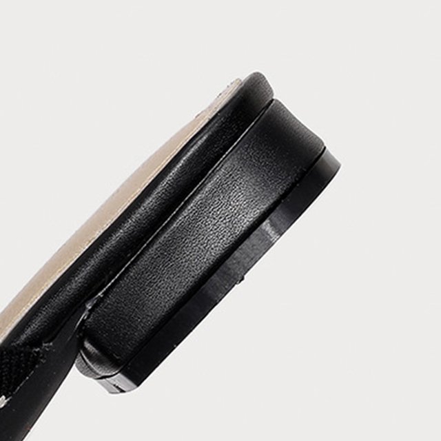 Mules para mujer con punta en punta y tacón bajo mulas de punto para niñas y damas