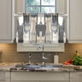 thumbnail image 2 of Yayeee Kitchen Curtains Tier Pair Light Filtering 27"x24" Rod Pocket Short Cafe Window Panel, Blue Cute Cats, 2 of 7
