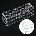 thumbnail image 4 of Uxcell 12-Well Acrylic 30mm Hole Diameter Test Tube Rack Holder Clear, 4 of 5