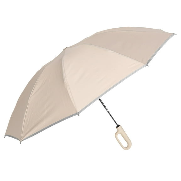 WHAMVOX Compact Umbrella with Reflective Safety Strip and Buckle 1Pcs Windproof Reverse Folding Portable