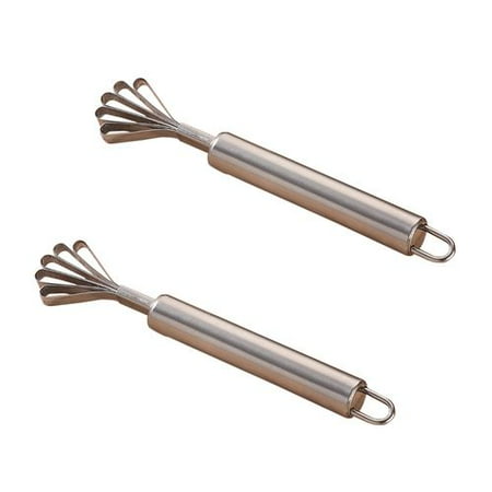 

Taicanon Coconut Shaver Stainless Steel Fish Skin Scale Scraper Remover Kitchen Peeler Cleaning Tool(Silver)