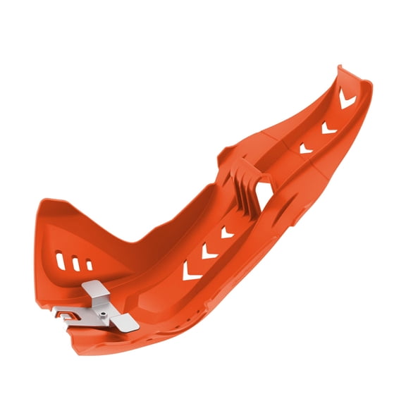 Polisport Motocross Motorcycles (MX) Fortress Skid Plate for KTM SX-F 250/350/450 (2016-22) Dirt Bikes - OEM Quality, Flexible, Durable & Perfect Fit - Orange