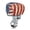 American Flag, variant on chaqlin Shark Print Half Outboard Motor Cover 10-25HP Yacht Engine Hood with Elastic Strap Waterproof Outboard Engine Splash Covers Suitable for All Weather Easy to Install and Take Off