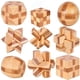 thumbnail image 2 of Rompecabezas de bambú Kong Ming Luban Lock para niños y adultos, rompecabezas de matemáticas hechos a mano en 3D, juguete educativo para dedos, regalos de cumpleaños Fivean unisex, 2 of 2