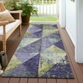 thumbnail image 6 of Addison Rugs Chantille Indoor/Outdoor Transitional Geometric Eggplant Washable Runner Rug, 2'3" x 7'6", 6 of 6