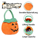 thumbnail image 3 of Bolsas de Canasta de Dulces para Halloween, Baldes de Dulces, Canasta de Felpa Reutilizable y Portátil con Forma de Calabaza, Regalos para, 3 of 4