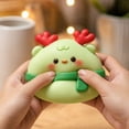 thumbnail image 3 of Christmas Reindeer Squishy Glitter Squishy Fidget Toy Stress Relief Slow Rising Squeeze Ball for Kids Adults Cute Cartoon Office Desk Party Favor Stocking Gift, 3 of 4