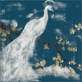 thumbnail image 2 of Great Art Now White Peacock on Indigo I by Jennifer Goldberger, Canvas Wall Art, 12W x 12H, 2 of 2