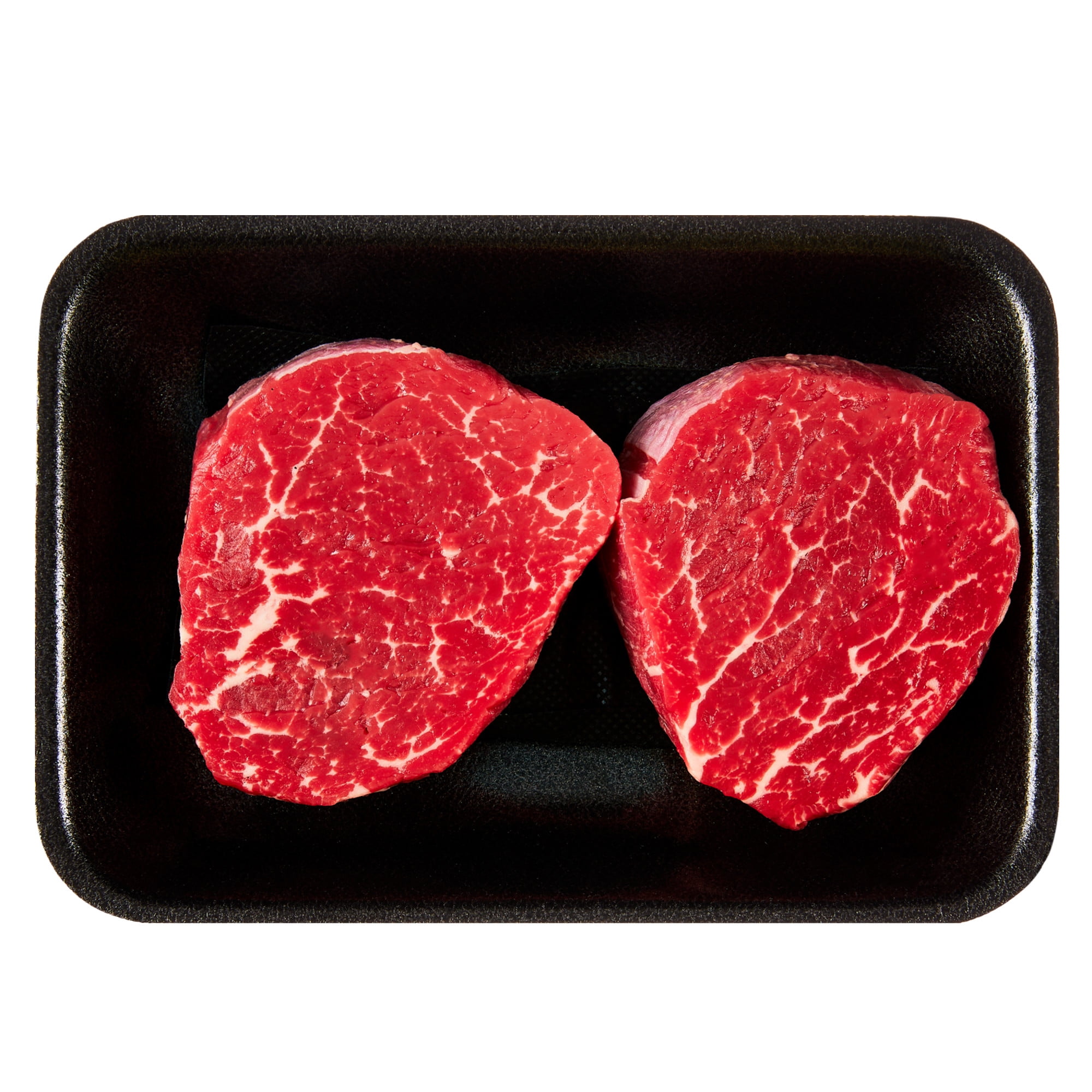 Petite Filet Mignon Steak, Choice Angus Beef, 2 Steaks per Tray, Fresh, 0.45 - 1.5 lb