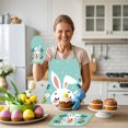 thumbnail image 5 of RKSTN Polyester Apron Easter Cooking Apron Insulated Mitts Insulated Pads Three Piece Set Suspender Apron Kitchen Cooking Apron Bbq Apron Holiday Decorative Sleeveless Apron, 5 of 5