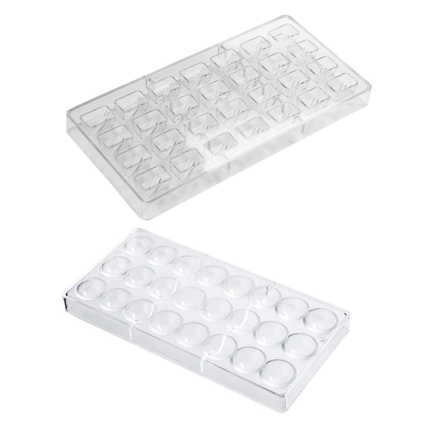 Moule à Chocolat Polycarbonate Transparent 27,5x13,5 Cm - Pour Barres, Bonbons, Gelée, Glaçons - Qualité Alimentaire, Réutilisable - 4