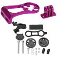 thumbnail image 3 of Bike Computer Mount, Wear Resistant Bike Computer Extended Mount Firm Anti Deformation  For Outdoor Riding Purple, 3 of 8