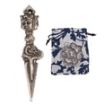 thumbnail image 3 of Dorje Pendant, 6.3cm Long Vajra Pendant Small Compact  For Gift For Collection, 3 of 8